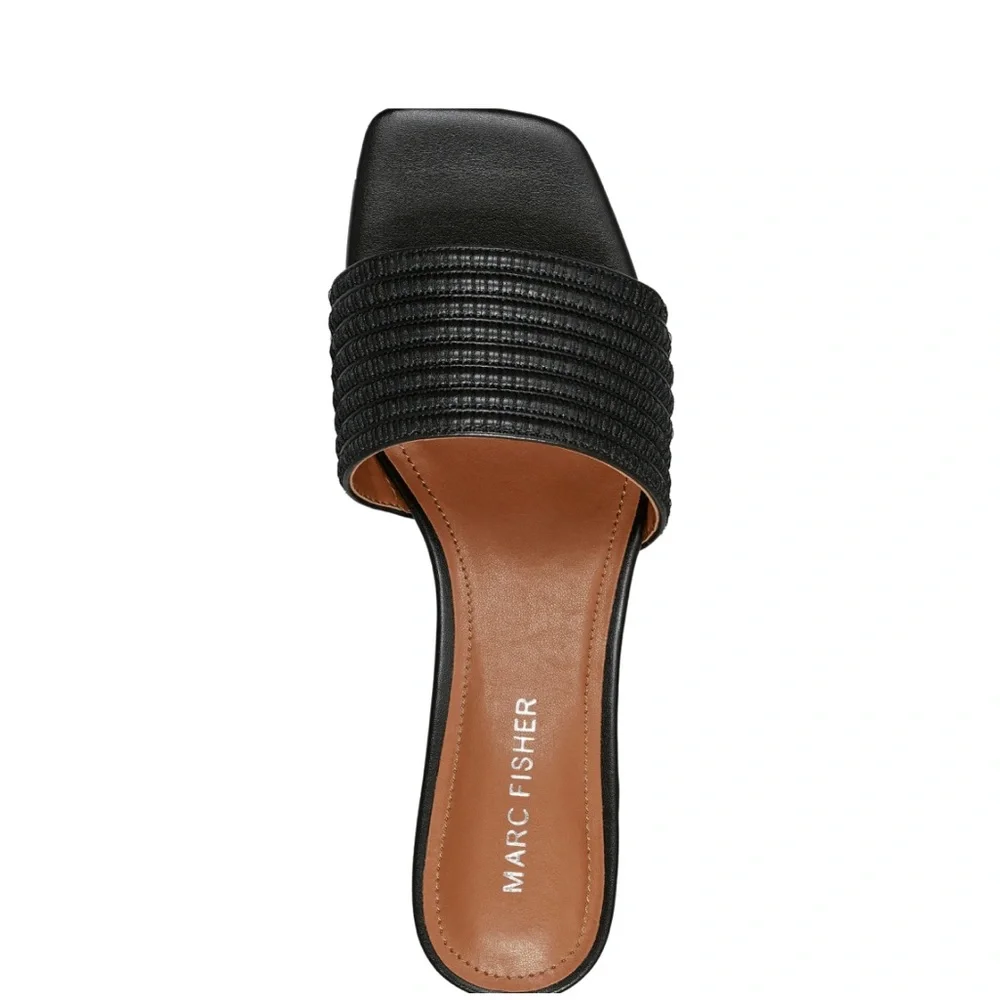 Marc Fisher Casala Block Heel Sandal Black 7.5 W - Picture 7 of 7